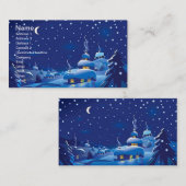 Winter Scene Visitekaartje (Voorkant / Achterkant)