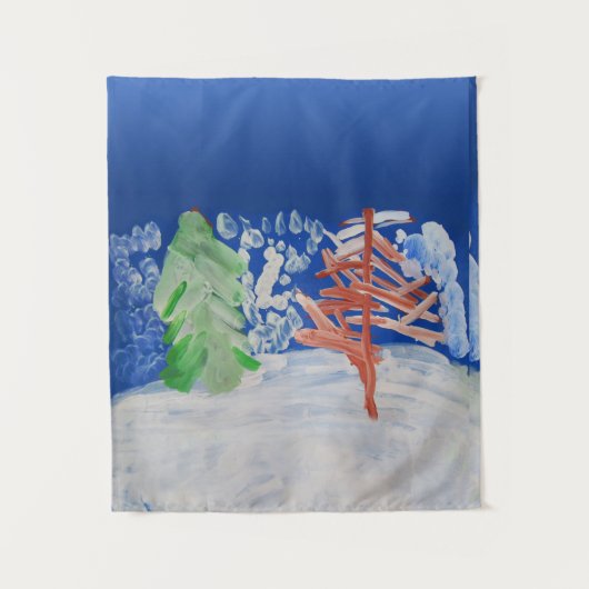 Winter Scene Wandkleed (Voorkant)
