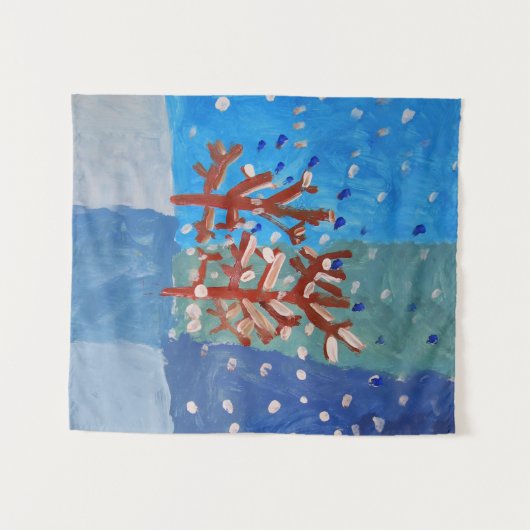 Winter Scene Wandkleed (Voorkant (horizontaal))