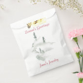 Winter Scene Zak voor Zakelijke Geschenken Bedankzakje (Gezegeld)