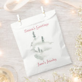 Winter Scene Zakelijke Cadeaubag Bedankzakje (Geknipt)
