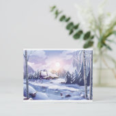 WINTER SCENERY-Briefkaart Briefkaart (Staand voorkant)