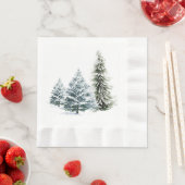 WINTER SCENERY COINED LUNCHEON Napkins Servet (Insitu)