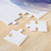 Winter Scenery Kerstmis Rendier en Sleigh Legpuzzel (Zijkant)