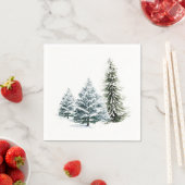 WINTER SCENERY STANDARD COCKTAIL Napkins Servet (Insitu)