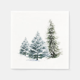 WINTER SCENERY STANDARD COCKTAIL Napkins Servet