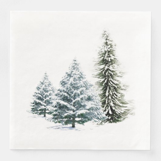 WINTER SCENERY STANDARD DINNER Napkins Servet (Voorkant)