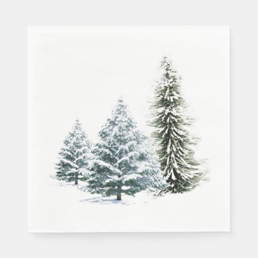 WINTER SCENERY STANDARD LUNCHEON Napkins Servet (Voorkant)