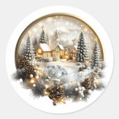 Winter Scenery Sticker, label (Voorkant)