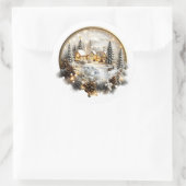 Winter Scenery Sticker, label (Tas)