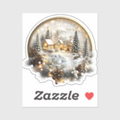 Winter Scenery Sticker, label (Vel)