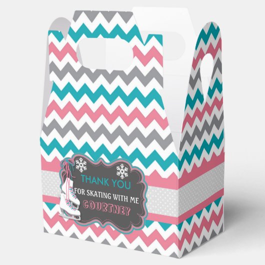 Winter schaatsen verjaardagsfeestje dank u bedankdoosjes (Geopend)