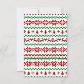 Winter schattig lelijke trui boeken voor Baby show Kaart (Achterkant)