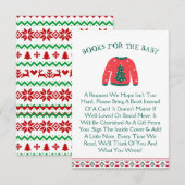 Winter schattig lelijke trui boeken voor Baby show Kaart (Voorkant / Achterkant)