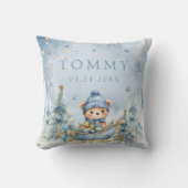 Winter Schattige Beer Forest Baby shower Gift Kussen (Voorkant)