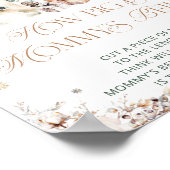 Winter Schattige Beer Hoe groot is de buik van mam Poster (Hoek)