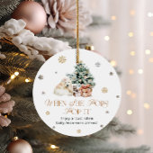 Winter Schattige Beer Pop het als ze Pop Baby show Bedankjes Labels