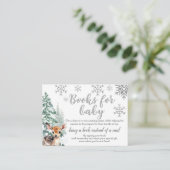 Winter Schattige Fawn | Boeken voor Baby Enclosure Informatiekaartje (Staand voorkant)