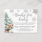 Winter Schattige Fawn | Boeken voor Baby Enclosure Informatiekaartje (Voorkant)