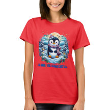 Winter Schattige Penguin T-shirt