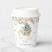 Winter Schattige Polar Beer Baby shower Papieren Bekers (Voorkant)