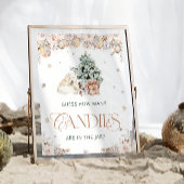 Winter Schattige Polar Beer Raad hoeveel Snoepjes Poster