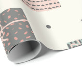 Winter Schattigee Cadeaus Pastel Patroon Kerst Cadeaupapier (Rol Hoek)