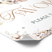 Winter Schattigee Polar Beer Baby shower Favors Poster (Hoek)