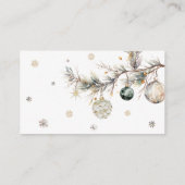 Winter Schattigee Polar Beer Baby shower Luier Raf Informatiekaartje (Achterkant)