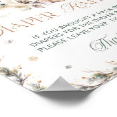 Winter Schattigee Polar Beer Luier Raffle Poster (Hoek)