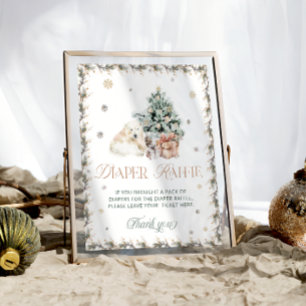 Winter Schattigee Polar Beer Luier Raffle Poster