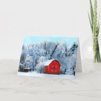 Winter schemering ,Vakantie kaarten