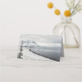 Winter schilderachtig landschap trouwplaats kaart plaatskaartje (Achterkant)