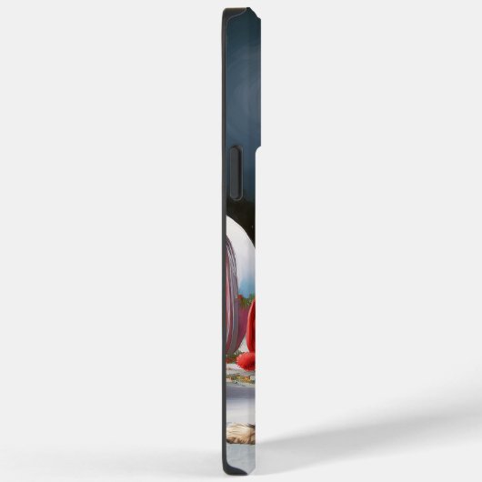 Winter Schnauzer Caravan Kerstavontuur Case-Mate iPhone Case (Achterkant / Rechts)