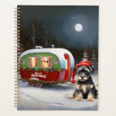 Winter Schnauzer Caravan Kerstavontuur Planner (Voorkant)