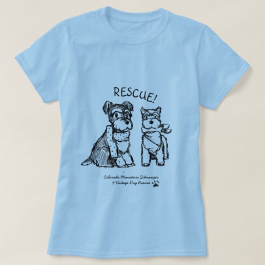 Winter Schnauzers - Basic T-Shirt (vrouwen) (Design voorkant)