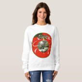 Winter Schotse Terrier-versiering Trui (Voorkant volledig)