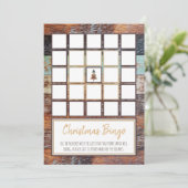 Winter Schuur, Kerstfeest Bingo Kaarten (Staand voorkant)