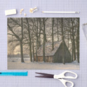Winter Schuur Tissue Papier (Craft)