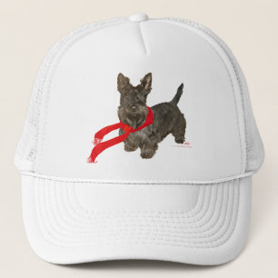 Winter Scottie in warme sjaal Trucker Pet
