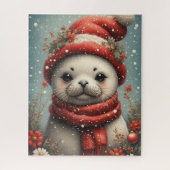 Winter Season Seal Legpuzzel (Verticaal)