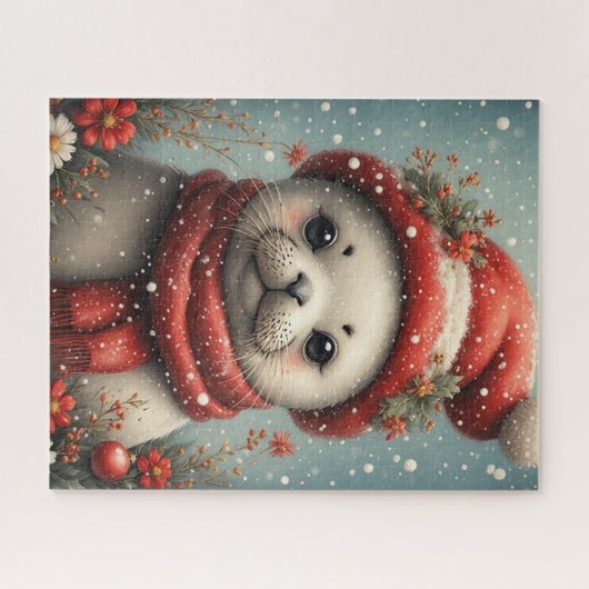 Winter Season Seal Legpuzzel (Horizontaal)