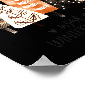 Winter Season Simple Ne Trees  Poster (Hoek)