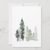 Winter Seizoen Baby Jongen Douche Kaart (Achterkant)