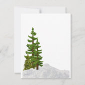 Winter Seizoen met Deer en Snow Hartelijk dank (Achterkant)