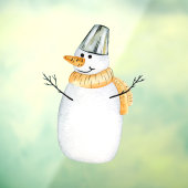 Winter Seizoen Sneeuwman Decoratie Raamsticker (Vel 3)