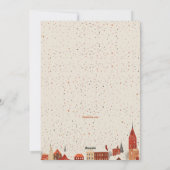 Winter Seizoen Vakantie Kaart (Achterkant)