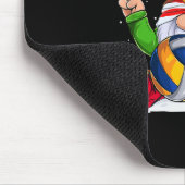 Winter Seizoen Volleybal Gnome Kerstmis voor Jonge Muismat (Hoek)