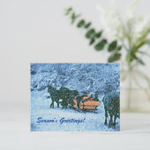 Winter Seizoengroeten heel sneeuwrijk! Feestdagenkaart (Staand voorkant)