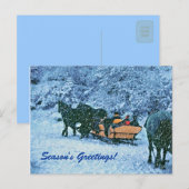 Winter Seizoengroeten heel sneeuwrijk! Feestdagenkaart (Voorkant / Achterkant)